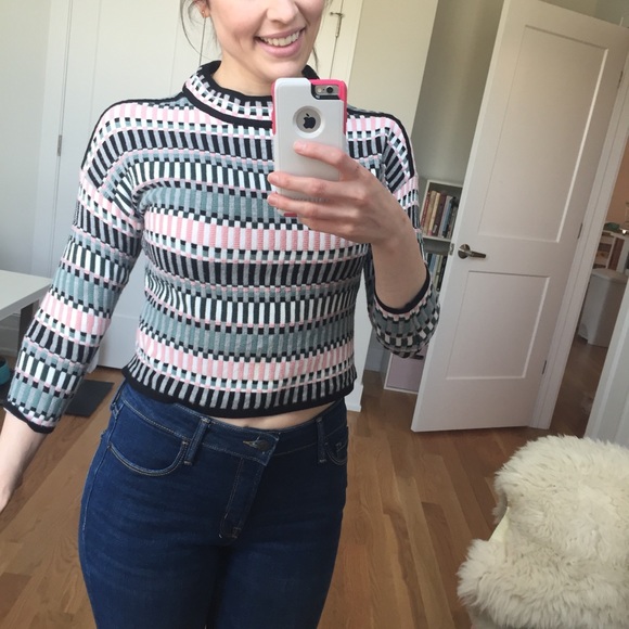 ASOS Cropped High-Neck Sweater - Picture 3 of 9